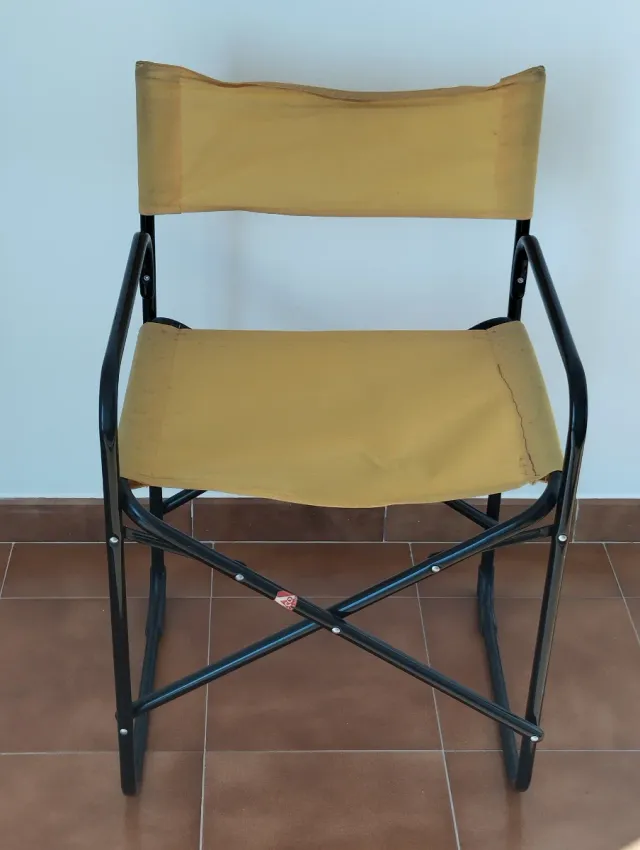 Silla Director Plegable Tela y Metal