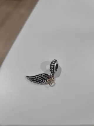 Pandora Charm Ala Corazón Oro Plata.Original