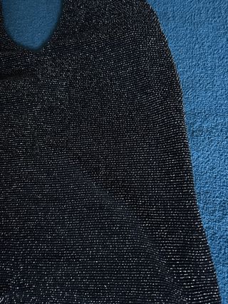 Top donna elegante nero/argento