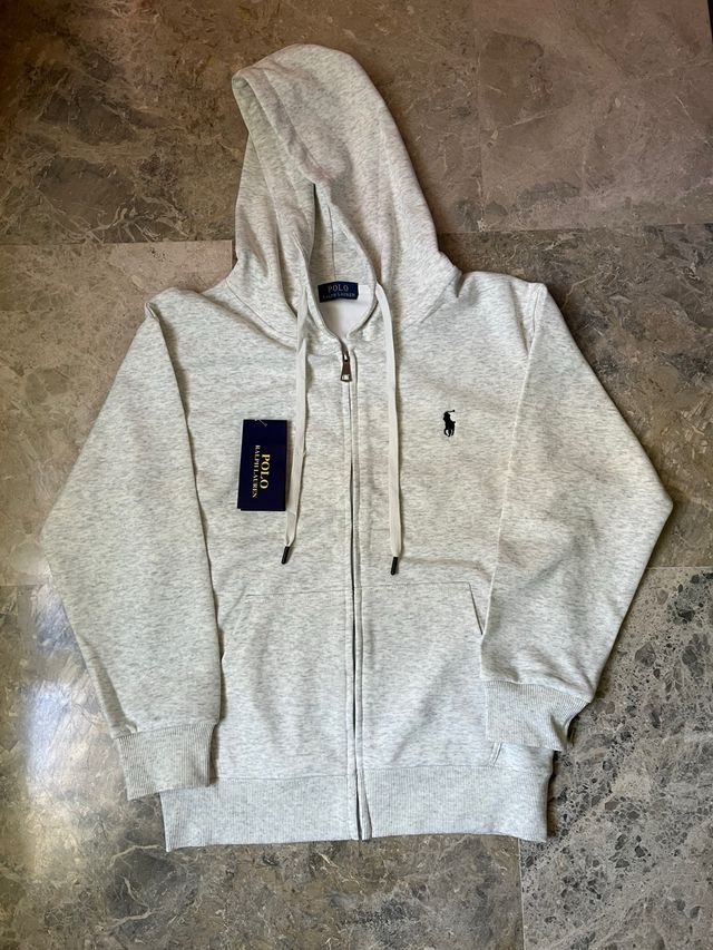 Chaqueta Polo Ralph Lauren Gris Cremallera