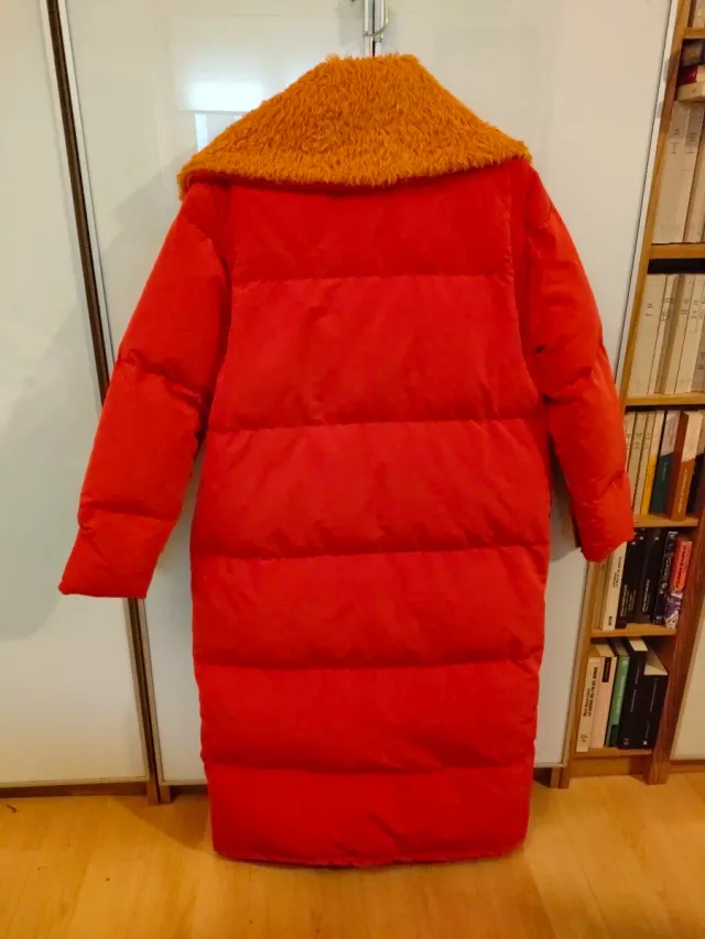 Abrigo chaleco Bimba y Lola plumas S