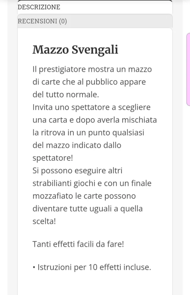 Mazzo di carte Svengali Nuovo,mai usato