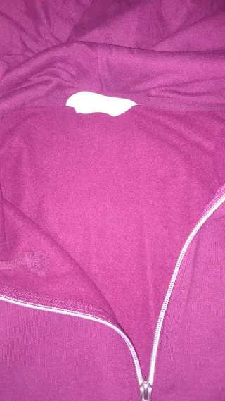 SUDADERA CON CREMALLERA GRANATE XS