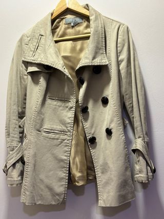 Gabardina Zara Camel Talla M