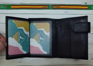 CARTERA CON MONEDERO PIEL LEGION + REGALO PULSERA