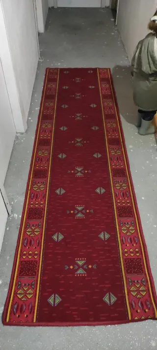 Alfombra Pasillera Roja y Amarilla