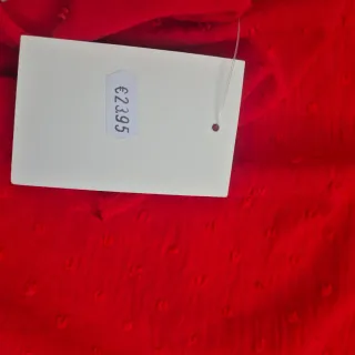 Camisa roja talla grande manga 3/4