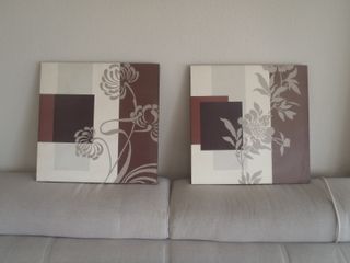 Due quadri decorativi moderni
