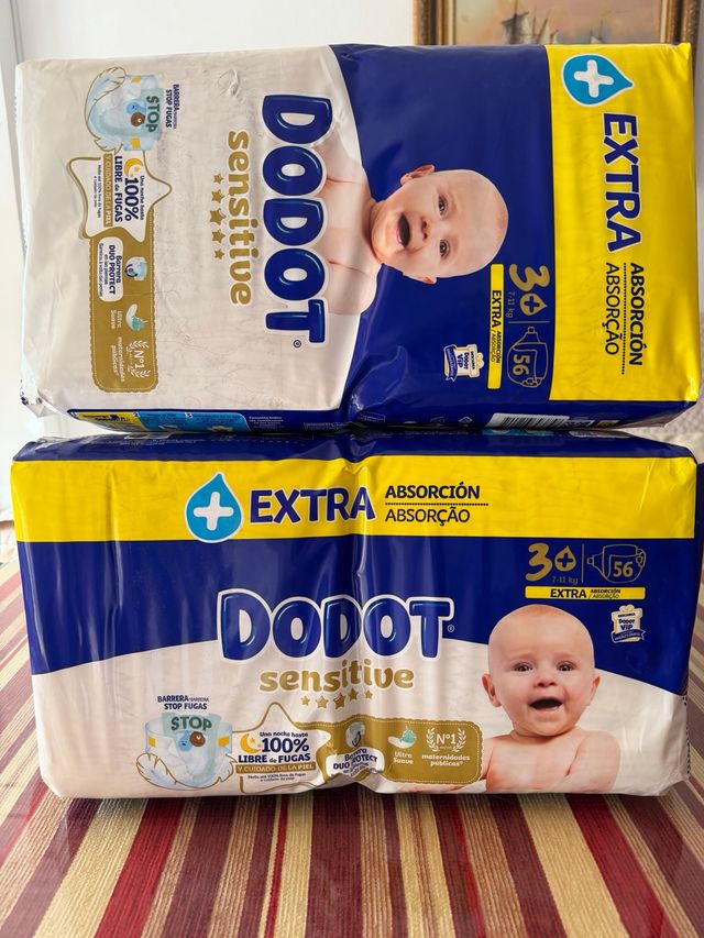 Dodot sensitive talla 3 plus 56 uds
