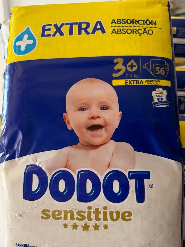 Dodot sensitive talla 3 plus 56 uds