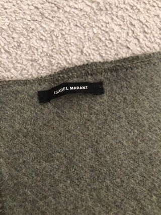 Bufanda Isabel Marant Negra y Verde