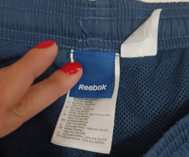 Chaqueta deportiva Reebok blanca y azul