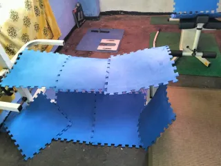 Intex Estera Protección Suelo Puzzle Azul