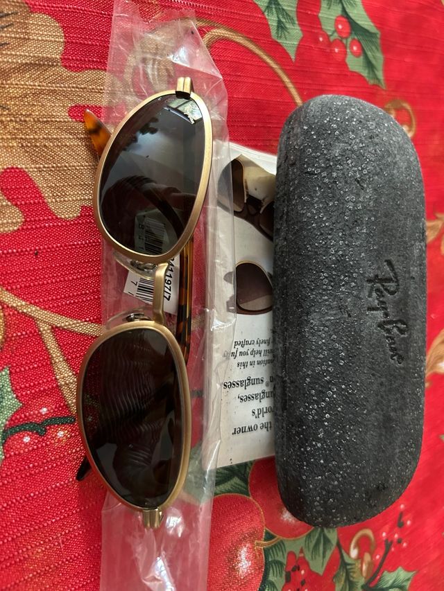 Gafas de sol Ray-Ban W2853 B&L doradas y marrones