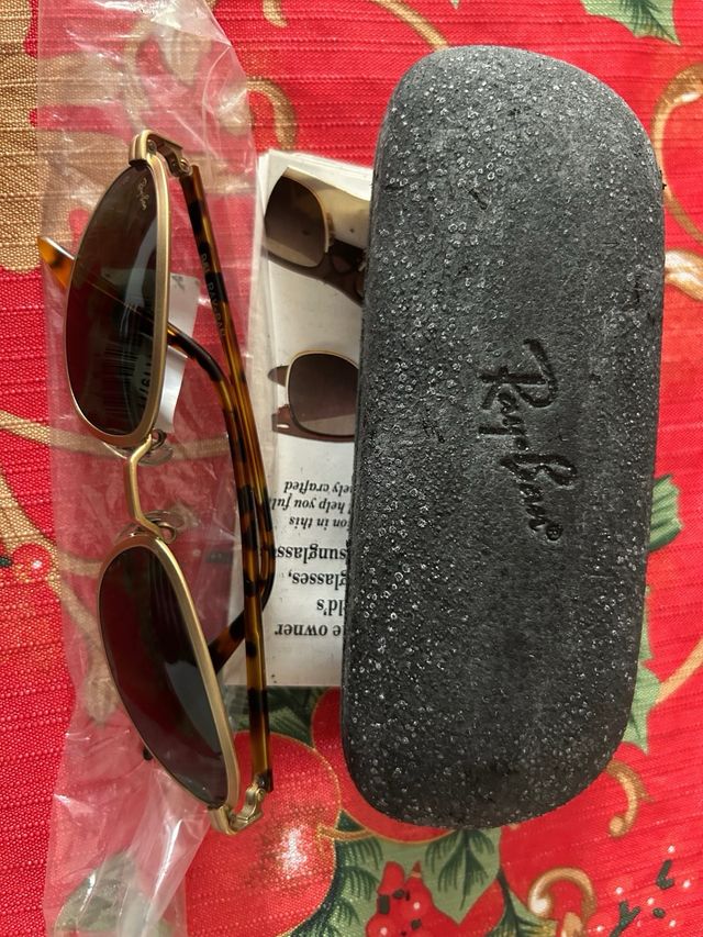 Gafas de sol Ray-Ban W2853 B&L doradas y marrones