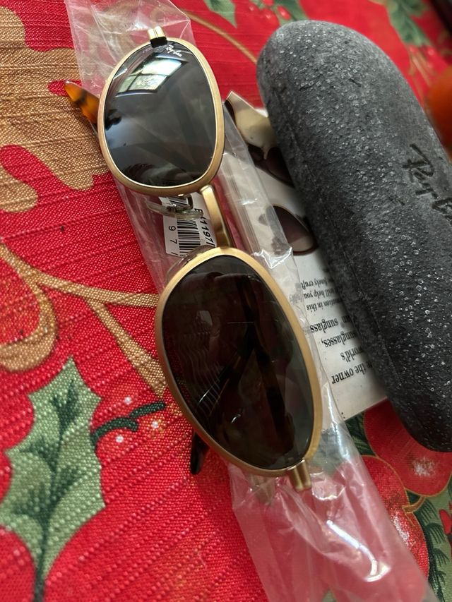 Gafas de sol Ray-Ban W2853 B&L doradas y marrones