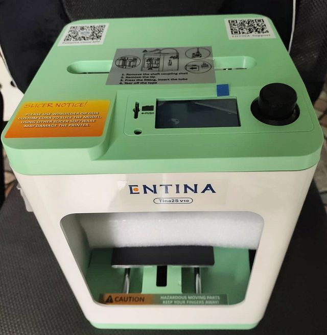 Stampante 3D ENTINA Tina2S v10 Nuova