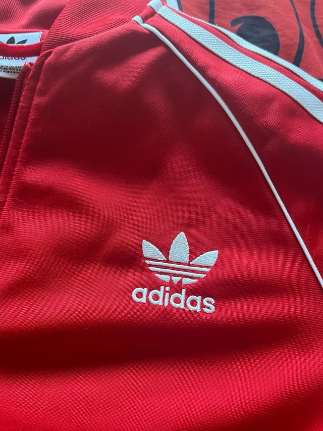 Chaqueta Adidas Roja Poco Uso