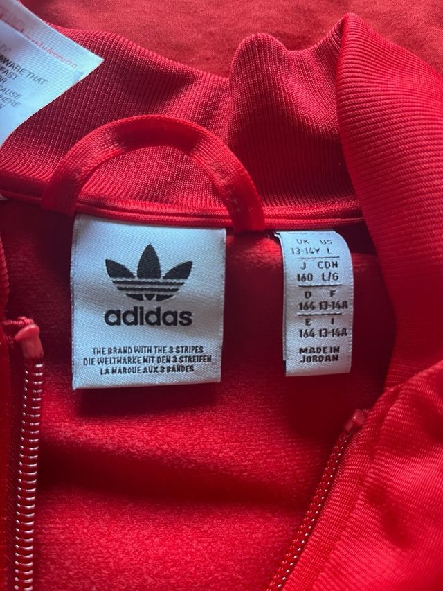 Chaqueta Adidas Roja Poco Uso