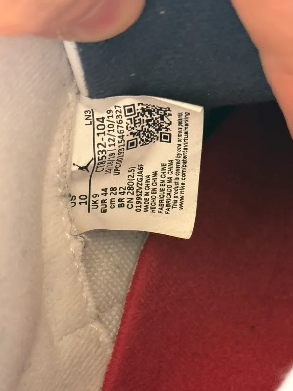 Jordan 3 Retro UNC Taglia 44