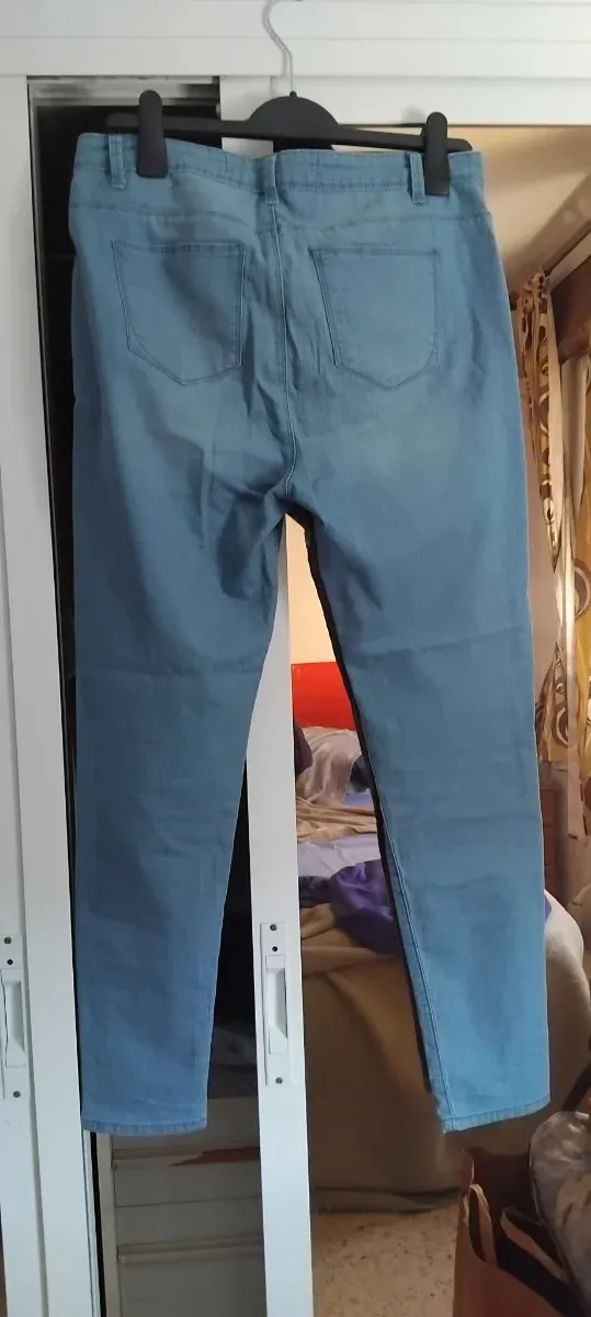 Vaqueros pitillo azul talla L/40/12