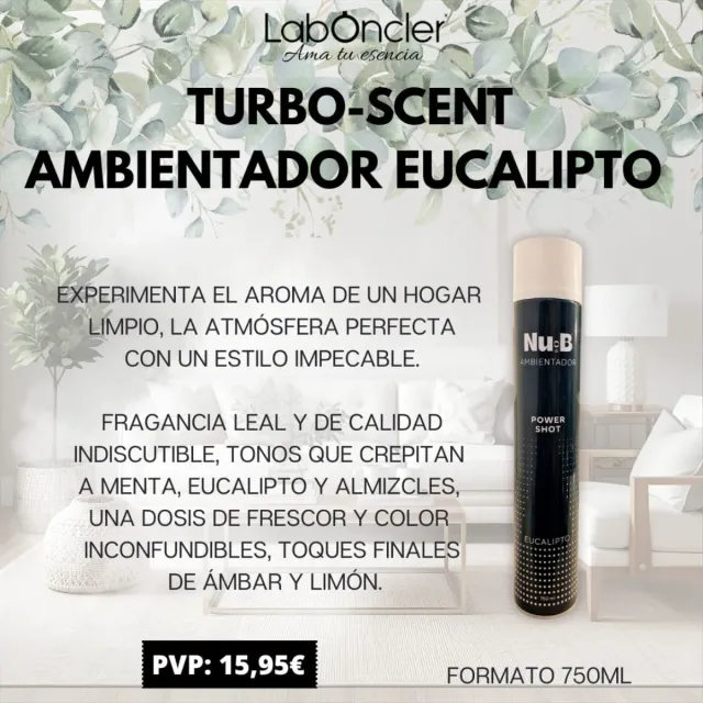 Ambientador Turbo-Scent Eucalipto 750ml