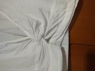 Blusa blanca corta cruzada