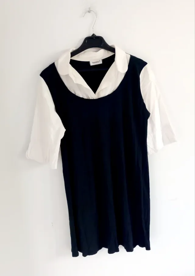 Vestido mujer T.M Negro y Blanco