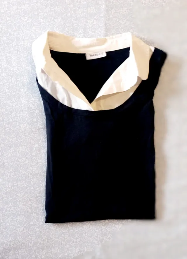 Vestido mujer T.M Negro y Blanco