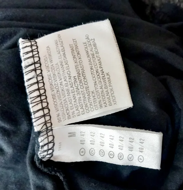 Vestido mujer T.M Negro y Blanco