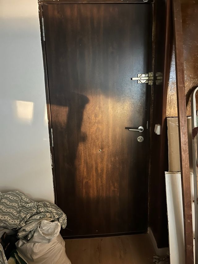 Puerta exterior metálica