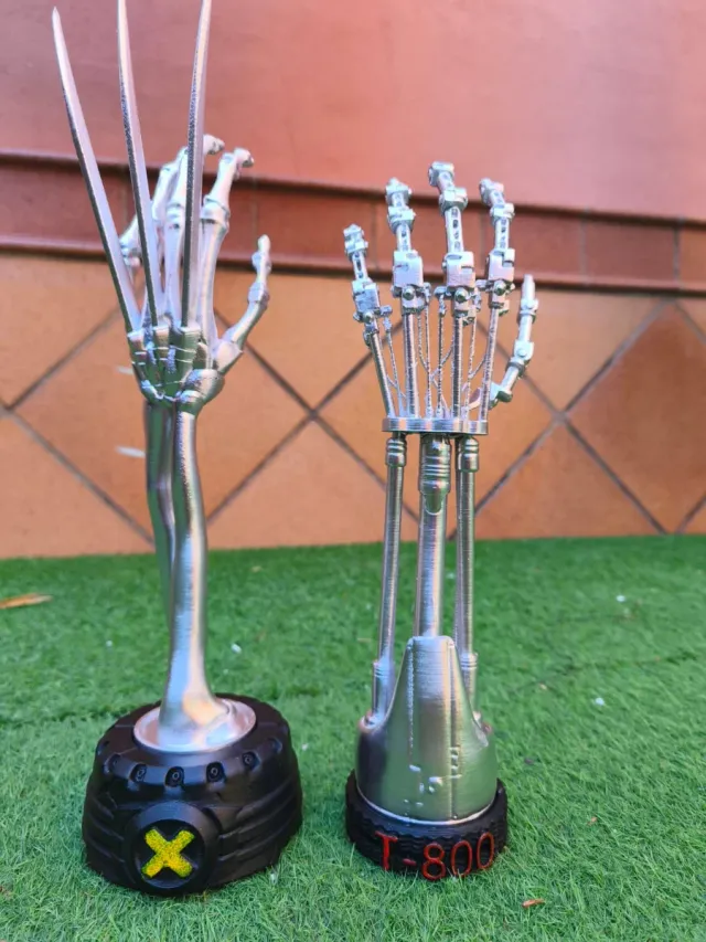 Garra Lobezno y Brazo Terminator impreso 3D 