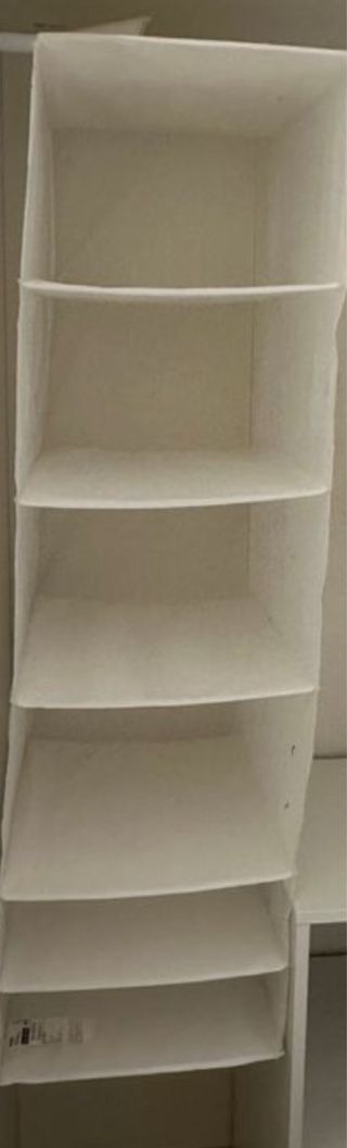 Organizzatore per armadi Ikea beige in tessuto