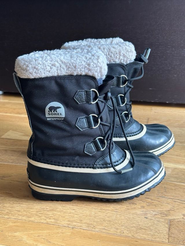 Botas Sorel Junior Negras Impermeables