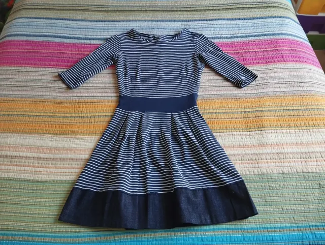 Vestido rayas azul y blanco Talla M