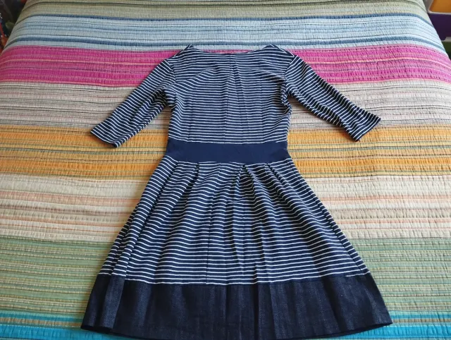 Vestido rayas azul y blanco Talla M