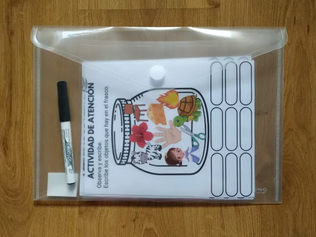 Juego atención y lectoescritura infantil