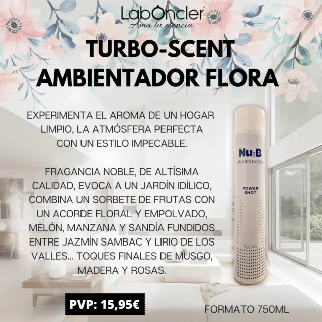 Ambientador Turbo-Scent Flora 750ml