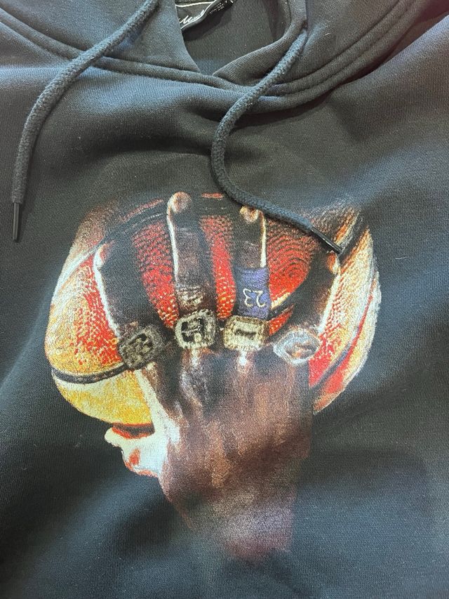 Sudadera Snipes Negra con Estampado Baloncesto