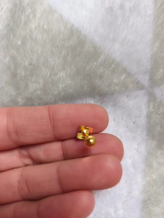 Pendientes oro 18k con circonita