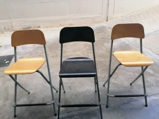 3 Sgabelli Ikea Legno e Metallo