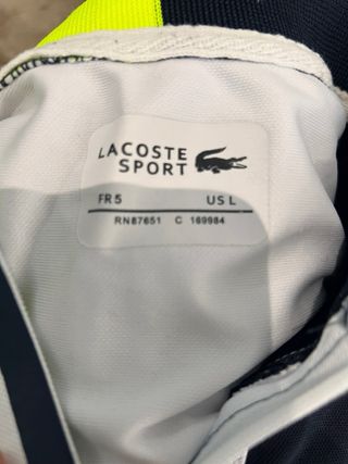 Conjunto Lacoste Polo y Pantalón Negro/Amarillo