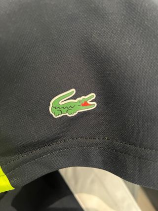 Conjunto Lacoste Polo y Pantalón Negro/Amarillo