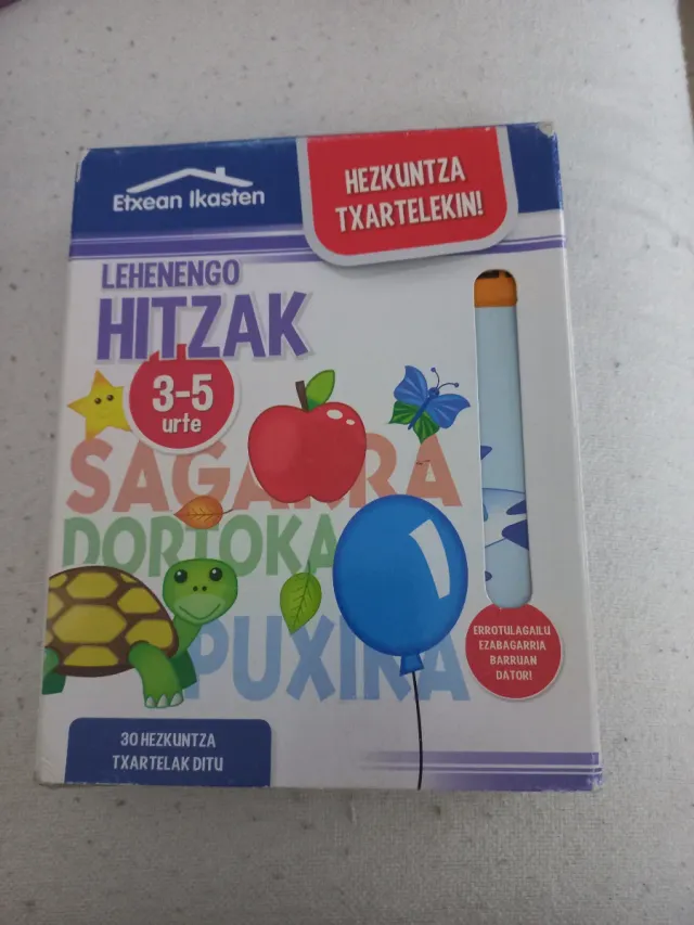 Lehenengo Hitzak (3-5 años) Hezkuntza txartelekin