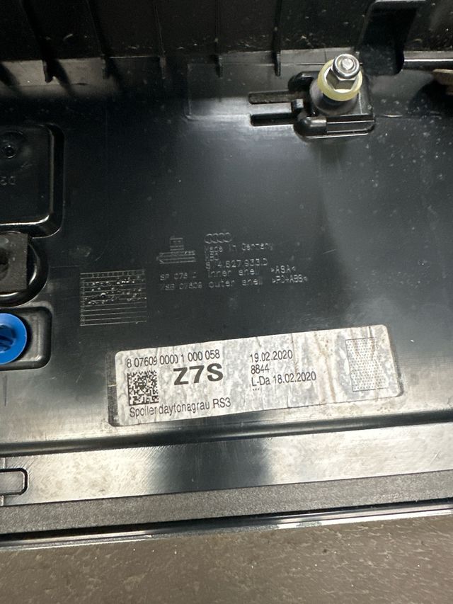 Alerón Audi RS3 8V Sportback