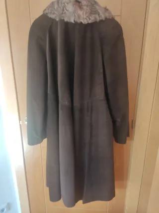 Abrigo de pecari marrón