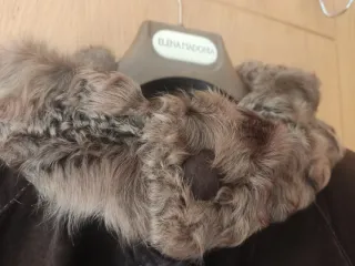 Abrigo de pecari marrón