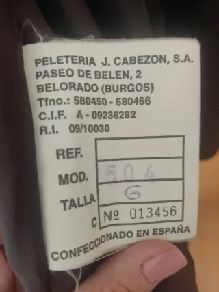 Abrigo de pecari marrón