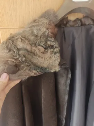 Abrigo de pecari marrón