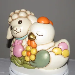 Coppia Thun Agnellino Nelly e Gallina Ester